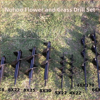 Nuohu бур за почва с винтов прът – манганова стомана, стоманен шнек, 0.5 кг, персонализирана обработка