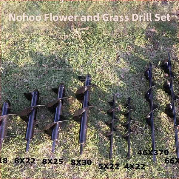 Nuohu бур за почва с винтов прът – манганова стомана, стоманен шнек, 0.5 кг, персонализирана обработка