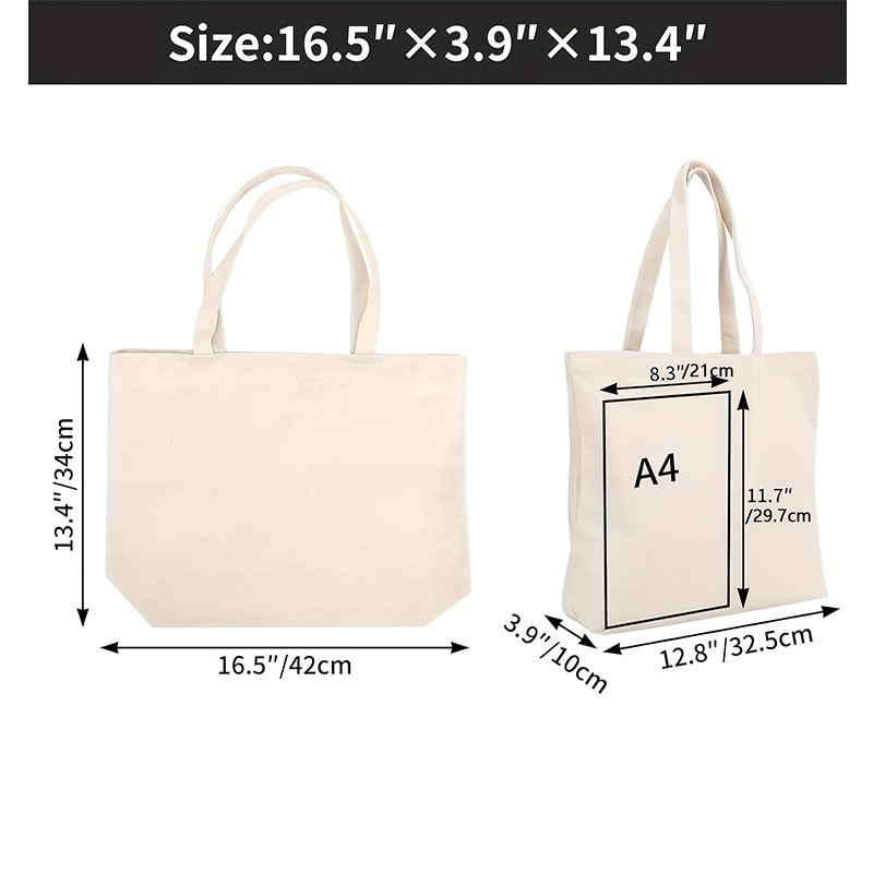 Drobėtas tote krepšys su šilumos perkėlimo spauda, studentams skirtas pirkinių krepšys, pečių arba rankinis nešiojimas