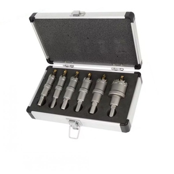 13-частен комплект TCT карбидни пробивни инструменти в алуминиева кутия, пробивник от неръждаема стомана и разширител от алуминиева сплав