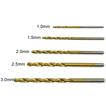 Asahikawa HSS титаново покрити винтови свредла сет, 50 бр., за ръчна бормашина