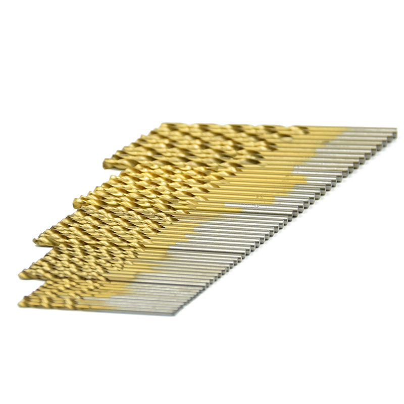 Asahikawa HSS титаново покрити винтови свредла сет, 50 бр., за ръчна бормашина