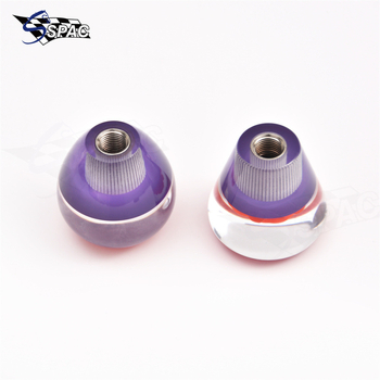 Λαβή επιλογής ταχυτήτων αυτοκινήτου με αποξηραμένα λουλούδια σε ακρυλικό, παγκόσμια τροποποίηση