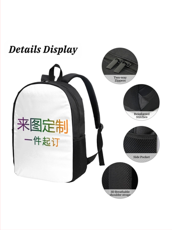 Σακίδιο από πολυεστέρα με επένδυση Oxford, χωρητικότητας 20–35L, συμβατό με φορητό 16 ιντσών, καμπυλωτοί ιμάντες ώμου