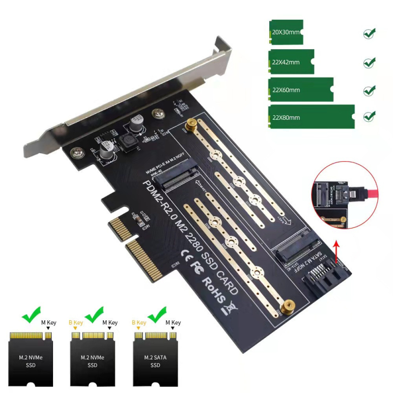 SZHY-LINK 0368 NVMe į PCIe adapterį M.2 M-Key NGFF, USB į PCI, USB 3.0, OEM prieinama