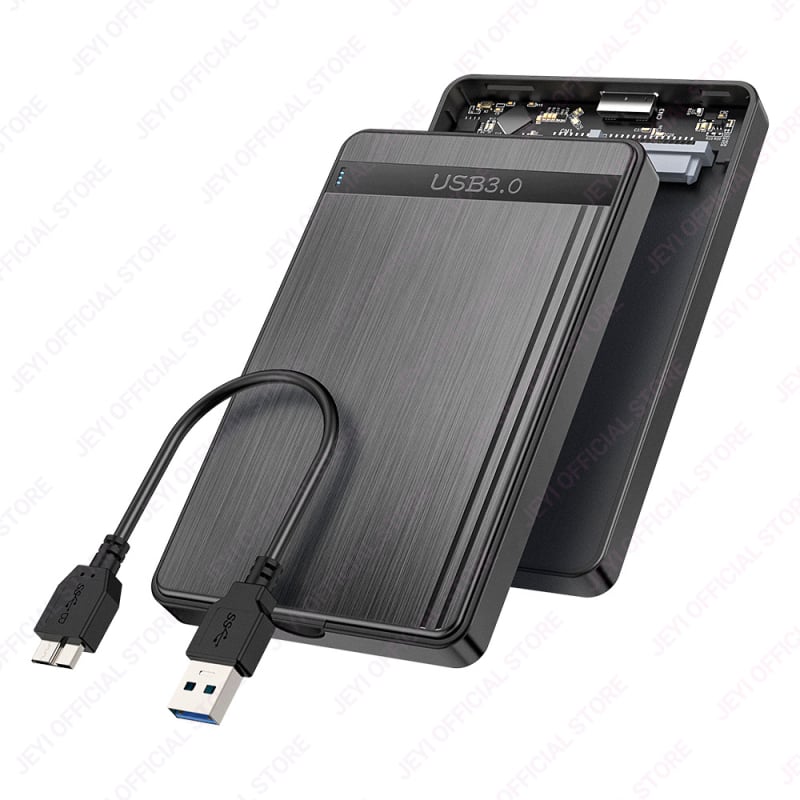 Εξωτερικό περίβλημα SATA για SSD/HDD, USB 3.0, χωρίς εργαλεία, πλαστικό με επιφάνεια Brushed, υποστηρίζει έως 4TB