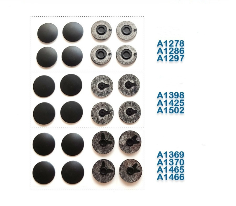 Αντιολισθητικά καουτσούκ πατάκια για το κάτω κάλυμμα MacBook, συμβατά με A1398, A1425, A1502