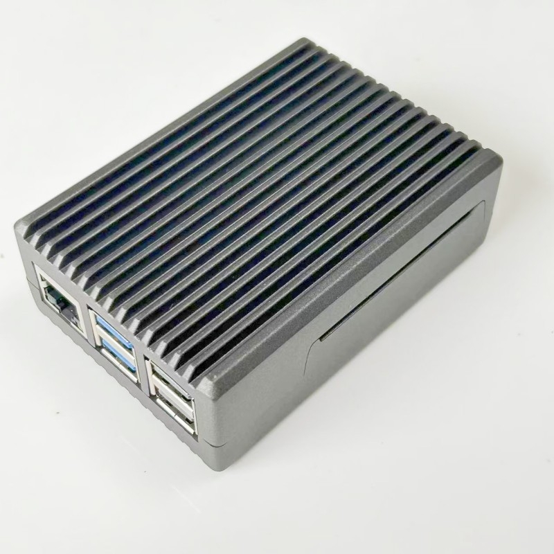 Кейс за Raspberry Pi 5 с алуминиев сплав за пасивно охлаждане (Материал: алуминиев сплав; Охлаждане: пасивно; Модел: 5-то поколение охлаждащ корпус; Марка: SYS)