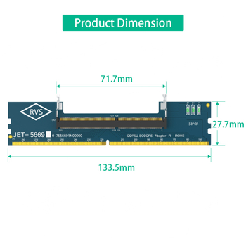 ZYX DDR5 адаптер за памет от лаптоп към настолен компютър