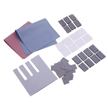 Термо-проводящ силиконов лист за захранване: изолация, разсейване на топлина, уплътнение и буфер, мек и компресируем; Марка Mountains, Гума, 200°C, Безпламъчна, Персонализирана обработка