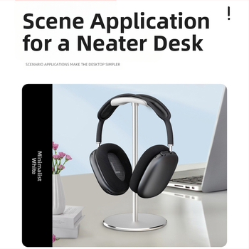 Десктоп стойка за слушалки M9, алуминиева сплав + силикон, 165 g, съхранение