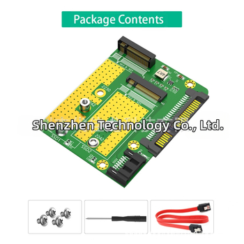 Адаптер Dai Jialong L-NGFF: двойни M.2 B-key към двойни SATA3 SSD, M.2 (NGFF) към SATA