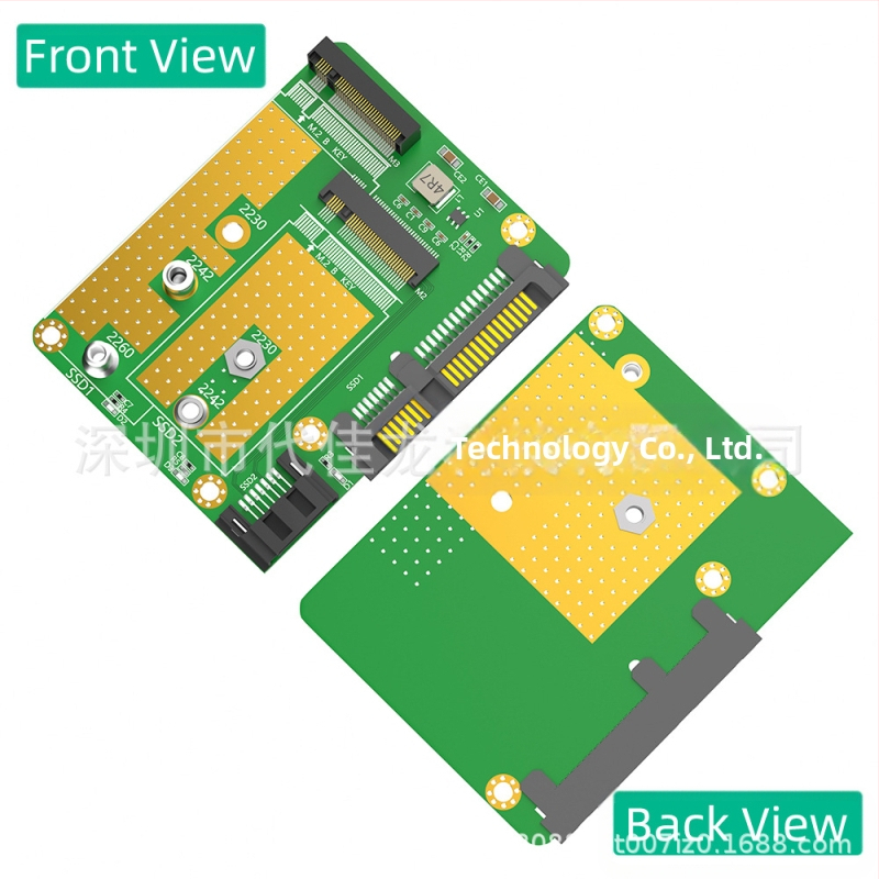 Duálny adaptér M.2 B-key na dvojité SATA3 SSD (NGFF) – Dai Jialong