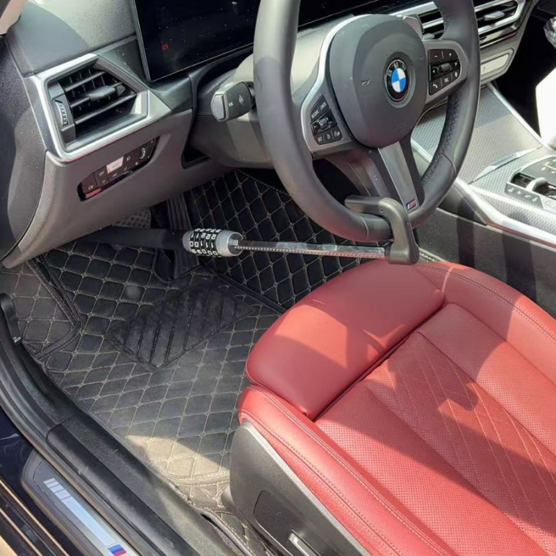 Automobiļu pedāļu bloķētājs, universāls, piemērots sajūgam, gāzes un bremzes pedālim, metāla korpuss, varša cilindrs, model XC-F034
