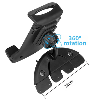 Автомобилен държач за телефон и таблет с CD порт, модел CD+PZ1, пластмасов, поддържа персонализация