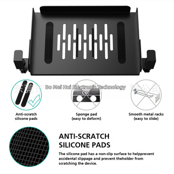 Държач за лаптоп под масата – скрит, метал, модел 0588, тегло 460 г, марка Bomeihui, подходящ за лаптопи