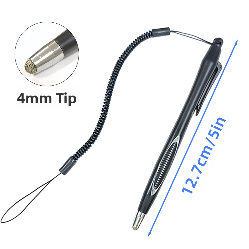 Stylus за таблети и телефони с платнена глава и пружинно въже 4.0, пластмасов корпус, модел YMB-0014, съвместим с Huawei, Xiaomi, OPPO и Vivo