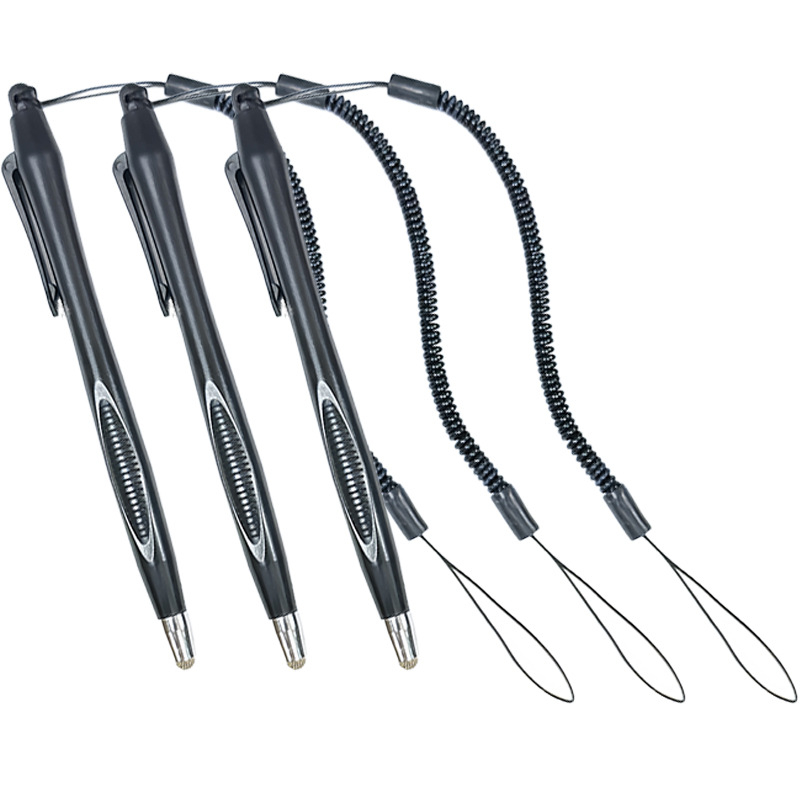 Stylus planšetėms ir telefonams su audinio galvute ir spyruokline virve 4.0, plastikinis korpusas, modelis YMB-0014, suderinamas su Huawei, Xiaomi, OPPO, Vivo