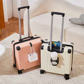 ABS-PC αποσκευή χειραποσκευών με θύρα USB, αδιάβροχη, επεκτάσιμη, τροχοί 360°