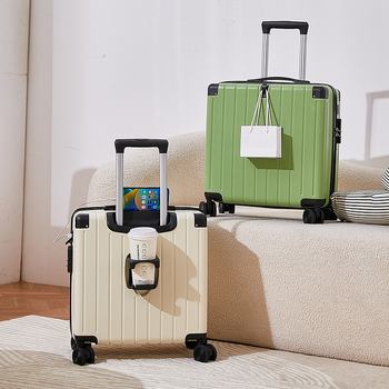 ABS-PC αποσκευή χειραποσκευών με θύρα USB, αδιάβροχη, επεκτάσιμη, τροχοί 360°