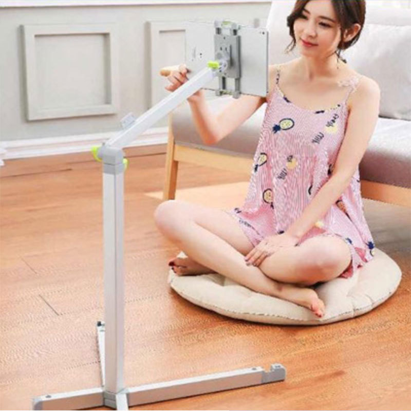 Стойка до леглото за таблети и телефони, подова, въртяща се и телескопична