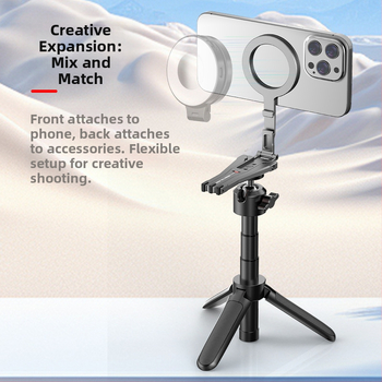 Neutral MagSafe Mantis Stand — universal πτυσσόμενος τρίποδος για smartphones, αλουμινίου κράμα, MOQ εκτύπωσης λογοτύπου 1000+
