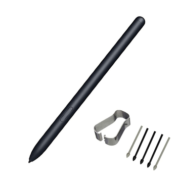 Stiluss Samsung Galaxy Tab S7/S7 FE/S7+ ar nomaināmu uzgalīti, plastmasas korpuss