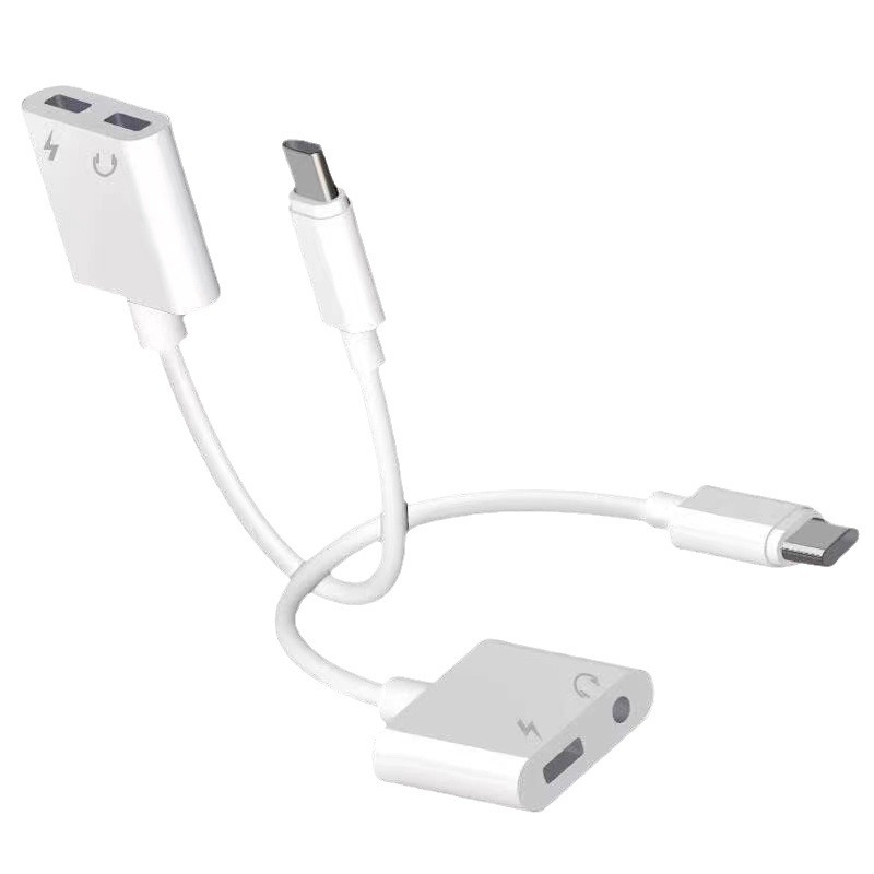 OTG adapteris su įkrovimu Huawei, Honor ir Xiaomi Type-C išmaniesiems telefonams – Type-C į USB, palaiko pelę, klaviatūrą ir USB laikmeną