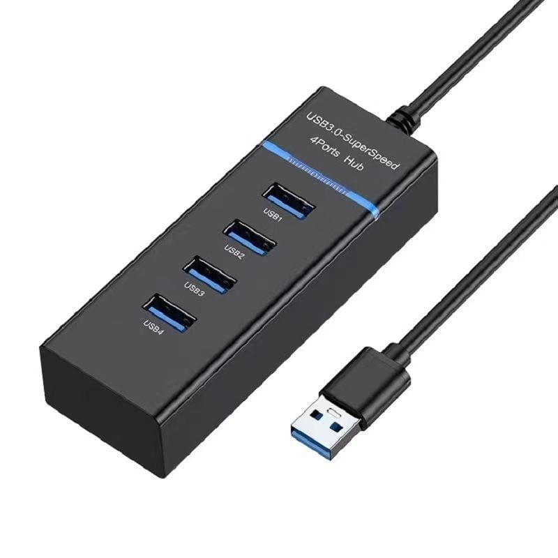 Hub USB 3.0 cu 4 porturi, alimentat prin USB (bus-powered), 5 Gbps, cablu de 30 cm, model T60