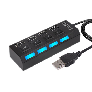 HUB USB 3.0 cu 4 porturi, întrerupătoare independente, model LTC-H311, 5 Gbps, cablu de 50 cm, alimentat prin USB