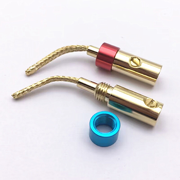 Weiweida Ακουστικό/Βίντεο βύσμα – βύσμα μπανάνας χωρίς συγκόλληση, πλεγμένος χαλκός, επιχρυσωμένος επαφές, εύρος θερμοκρασίας λειτουργίας 10