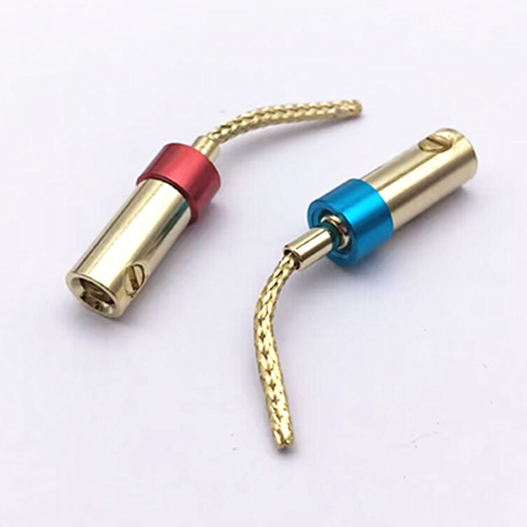 Weiweida Ακουστικό/Βίντεο βύσμα – βύσμα μπανάνας χωρίς συγκόλληση, πλεγμένος χαλκός, επιχρυσωμένος επαφές, εύρος θερμοκρασίας λειτουργίας 10