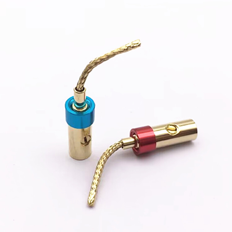 Weiweida Ακουστικό/Βίντεο βύσμα – βύσμα μπανάνας χωρίς συγκόλληση, πλεγμένος χαλκός, επιχρυσωμένος επαφές, εύρος θερμοκρασίας λειτουργίας 10