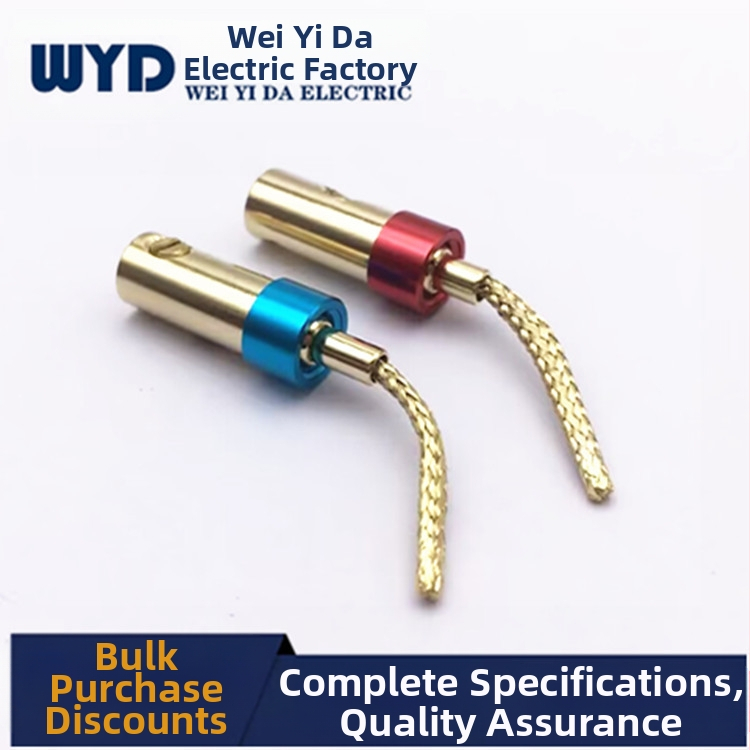 Weiweida Ακουστικό/Βίντεο βύσμα – βύσμα μπανάνας χωρίς συγκόλληση, πλεγμένος χαλκός, επιχρυσωμένος επαφές, εύρος θερμοκρασίας λειτουργίας 10