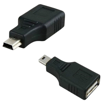 USB OTG adapteris: Mini USB-B vyriškas į USB moterišką lizdą, 5-pin (Prekės ženklas XZT, Modelis XZT191, Tipas: USB kabelis, Sąsaja: OTG)