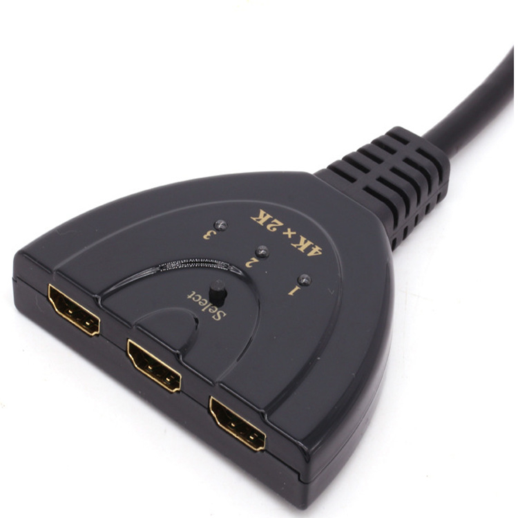 HDMI slēdzējs, 3 ieejas 1 izeja, izšķirtspēja 1048×780, modelis 2015