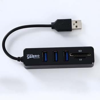 JDL 5-in-1 USB 2.0 docking stotis su SD/TF kortelių skaitytuvu