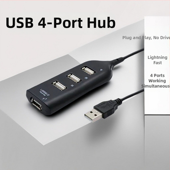USB 2.0 hub su 4 prievystėmis, 1 į 4 plėstuvas, maitinamas per USB