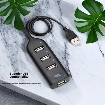 USB 2.0 hub su 4 prievystėmis, 1 į 4 plėstuvas, maitinamas per USB