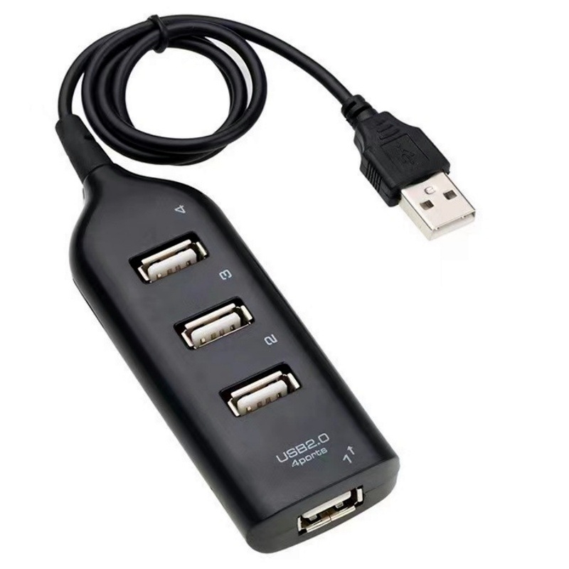 USB 2.0 hub su 4 prievystėmis, 1 į 4 plėstuvas, maitinamas per USB