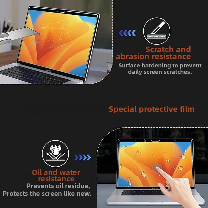 MacBook PET защитно филмче за екран – покритие, OEM готово, съвместимо с MacBook, тегло 0.2