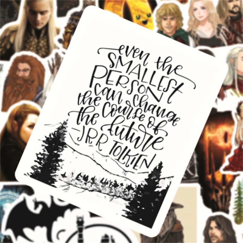 lanqu Hobbit serija naljepnica – samoljepljive, crtani stil, tiskano, paket od 50 komada