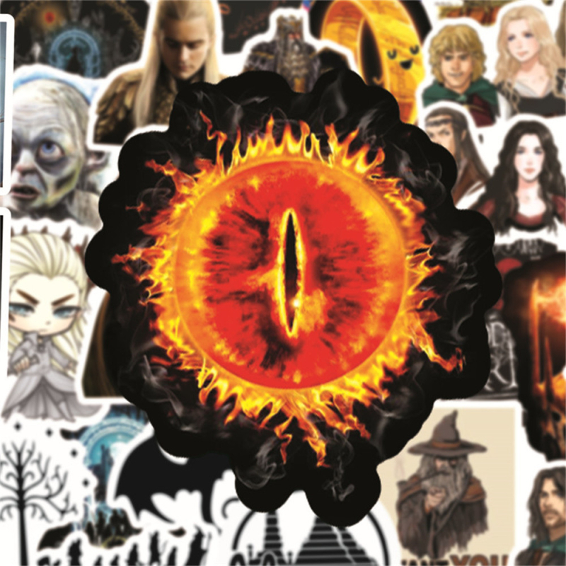 lanqu Hobbit serija naljepnica – samoljepljive, crtani stil, tiskano, paket od 50 komada