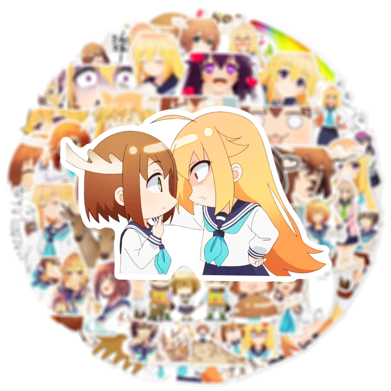 Комплект стикери – 50 водоустойчиви самозалепващи PVC стикери за багаж, скейтборд и каска