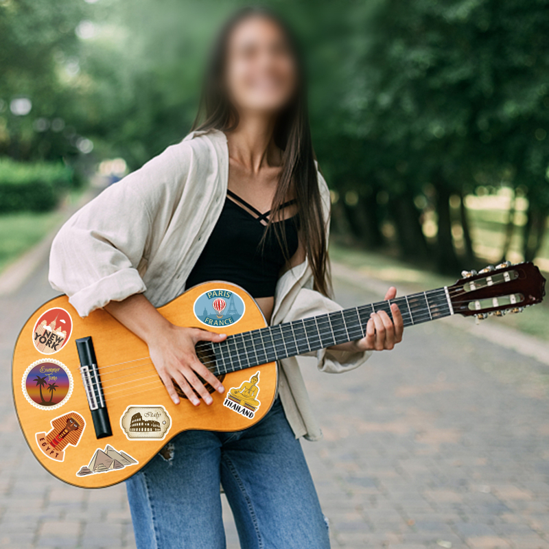 100 пътуващи графити стикери – водоустойчиви, печатани в Nordic стил за кола, телефон, компютър, китара и тетрадка