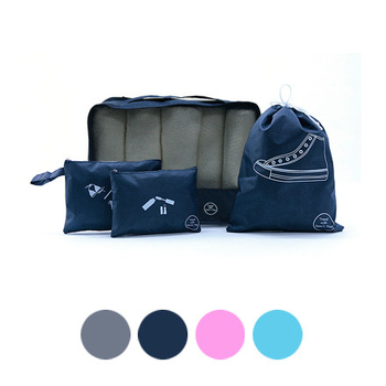 XIGE Σετ αποθήκευσης ταξιδιού σε κυβικό σχήμα – Τέσσερις τσάντες, Πολυεστέρας, Πολυλειτουργικοί οργανωτές για ρούχα, παπούτσια, εσώρουχα και καλλυντικά