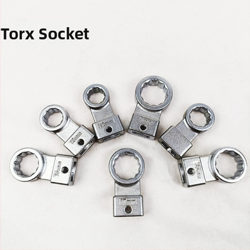 Ленточен ключ, 15-части комплект със сменяеми глави, хромирана повърхност, хром-ванадиева стомана, тегло 1.7