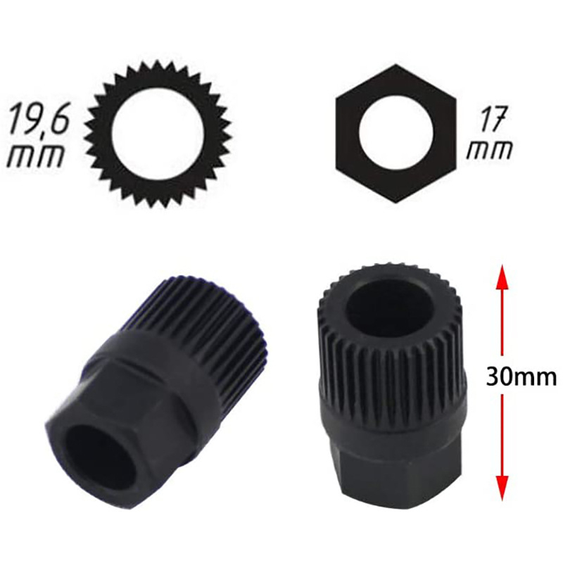 Еднопосочен инструмент за демонтаж на ремъчна шайба на генератор за Volkswagen и Audi — стоманен инструмент, 0,036 кг, NACHEE