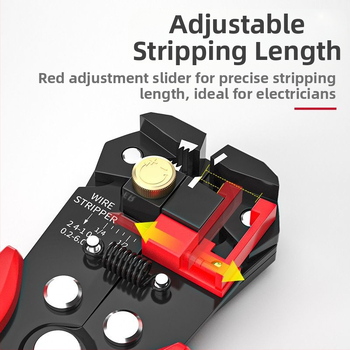Chuangwei Clești ușori pentru dezizolarea cablurilor – unealtă electrică integrată, multifuncțională, greutate 0.4
