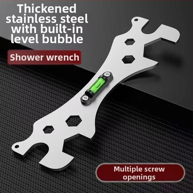 Нов многофункционален банен ключ с хоризонтално измервателно правило за ремонт на кранове E18